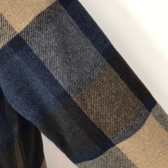 Willow Ridge Plaid Wool Blend Button Down Shacket Size 10 Vintage 1980's - Picture 5 of 11